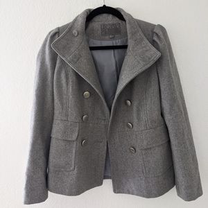 Forever 21 Gray Peacoat